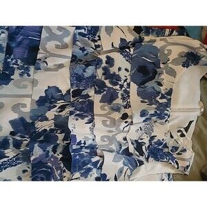 Connected Apparel Blue Floral Dress, New, Size 10